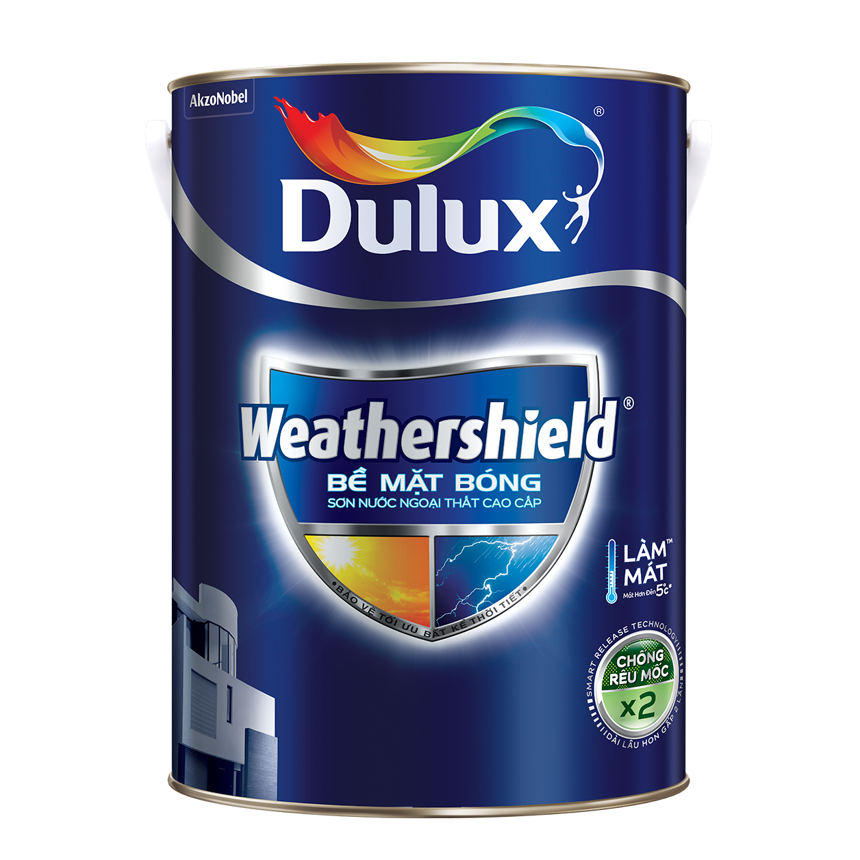 Sơn ngoại thất Dulux Weathershield cao cấp siêu bóng