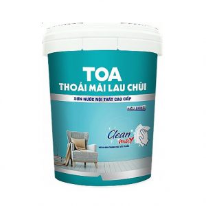 Sơn nước nội thất cao cấp TOA Thoải Mái Lau Chùi siêu bóng