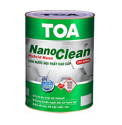 Sơn nước nội thất cao cấp TOA NANOCLEAN bóng mờ 1