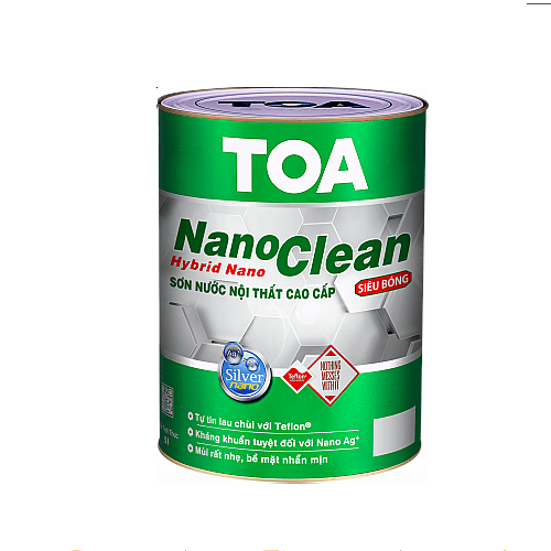 Sơn nước nội thất cao cấp TOA NANOCLEAN siêu bóng 1